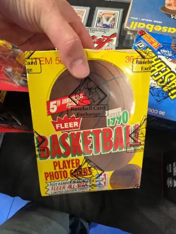 Vintage basketball card pack