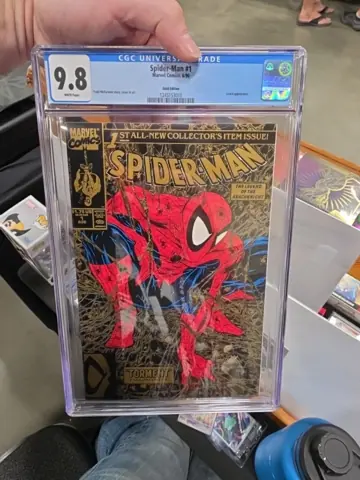 Graded Spider-Man comic in a protective slab