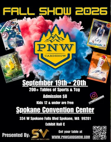 PNW Card Show Fall Show 2026 flyer